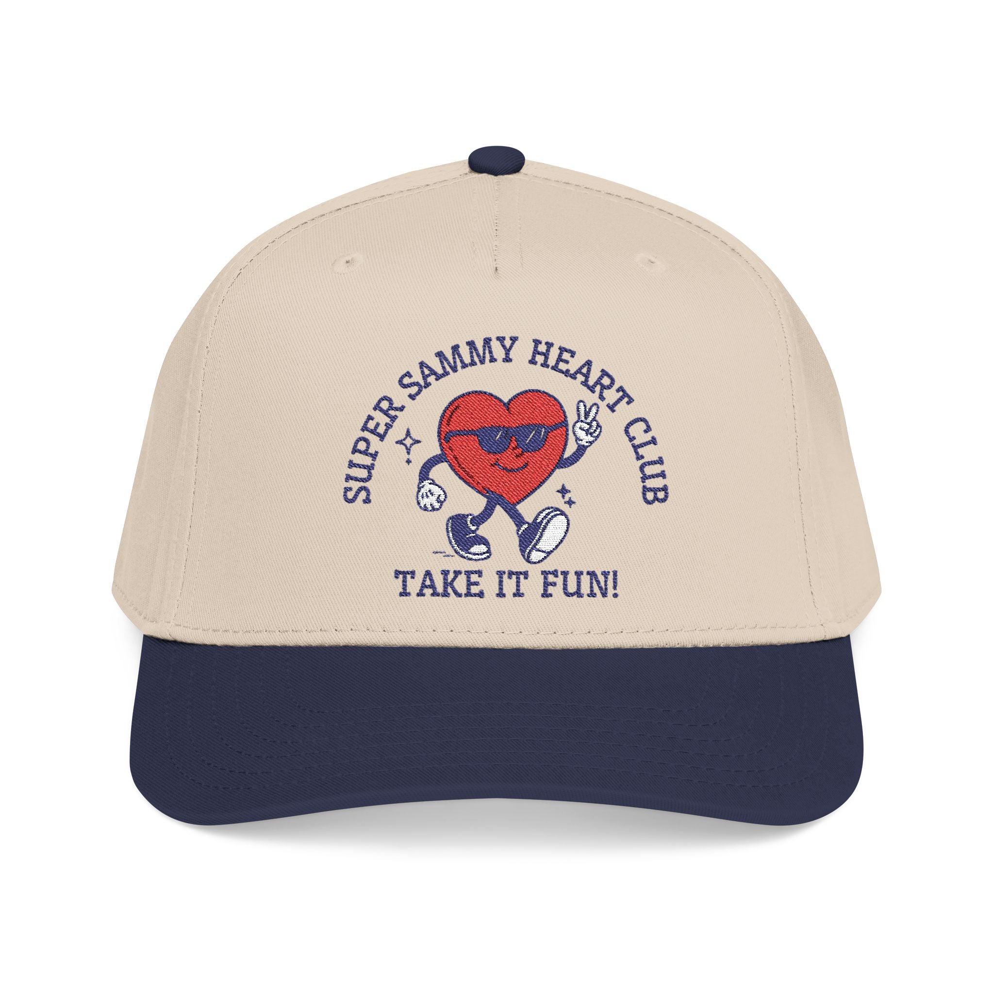 Super Sammy Heart Club - "Take it Fun!" Embroidered Baseball Cap