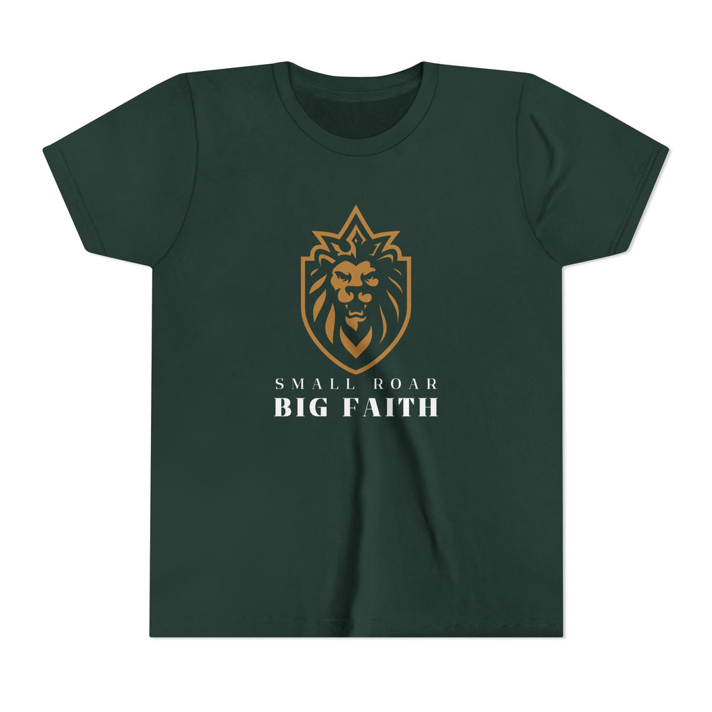 Youth Tee — Small Roar Big Faith Shirt