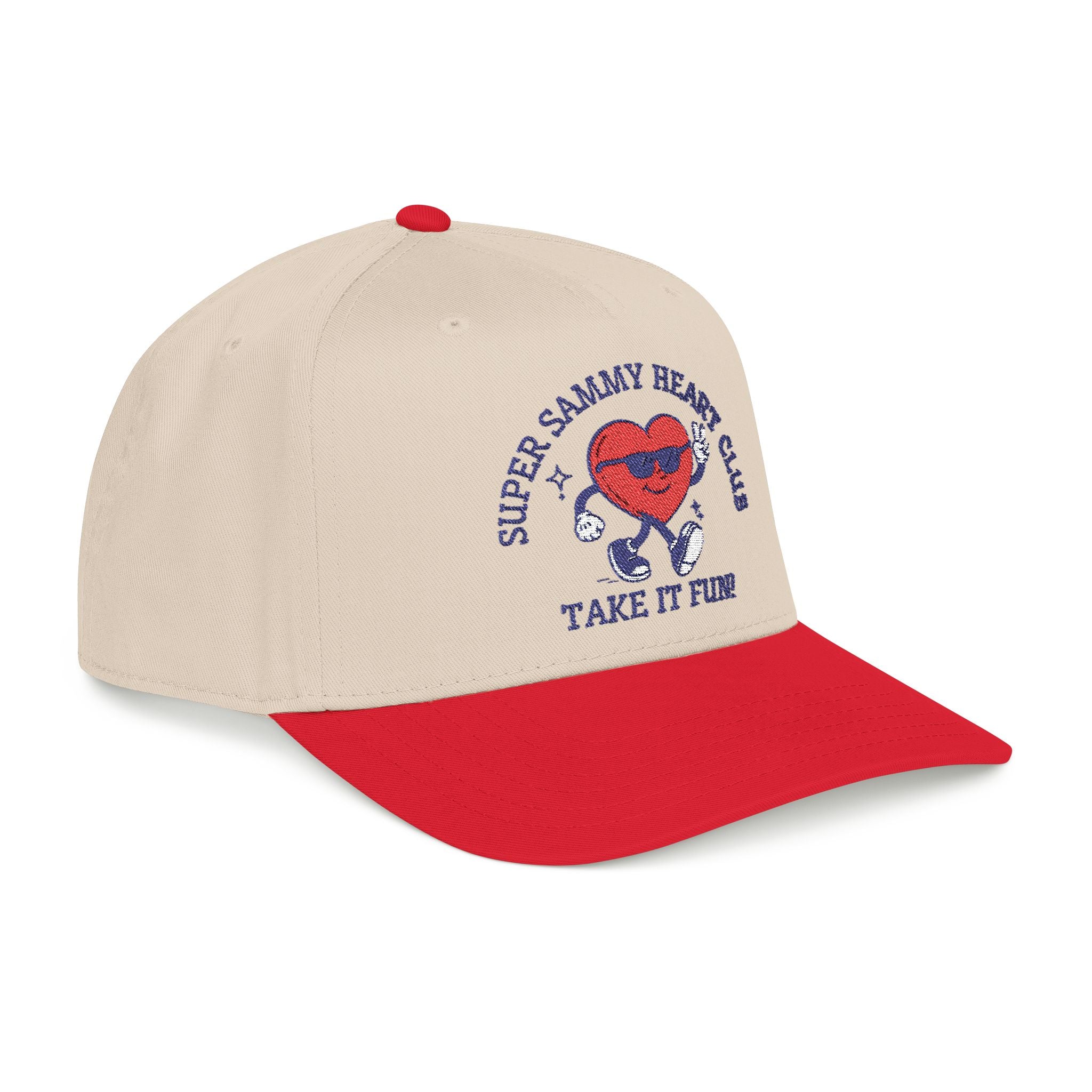 Super Sammy Heart Club - "Take it Fun!" Embroidered Baseball Cap