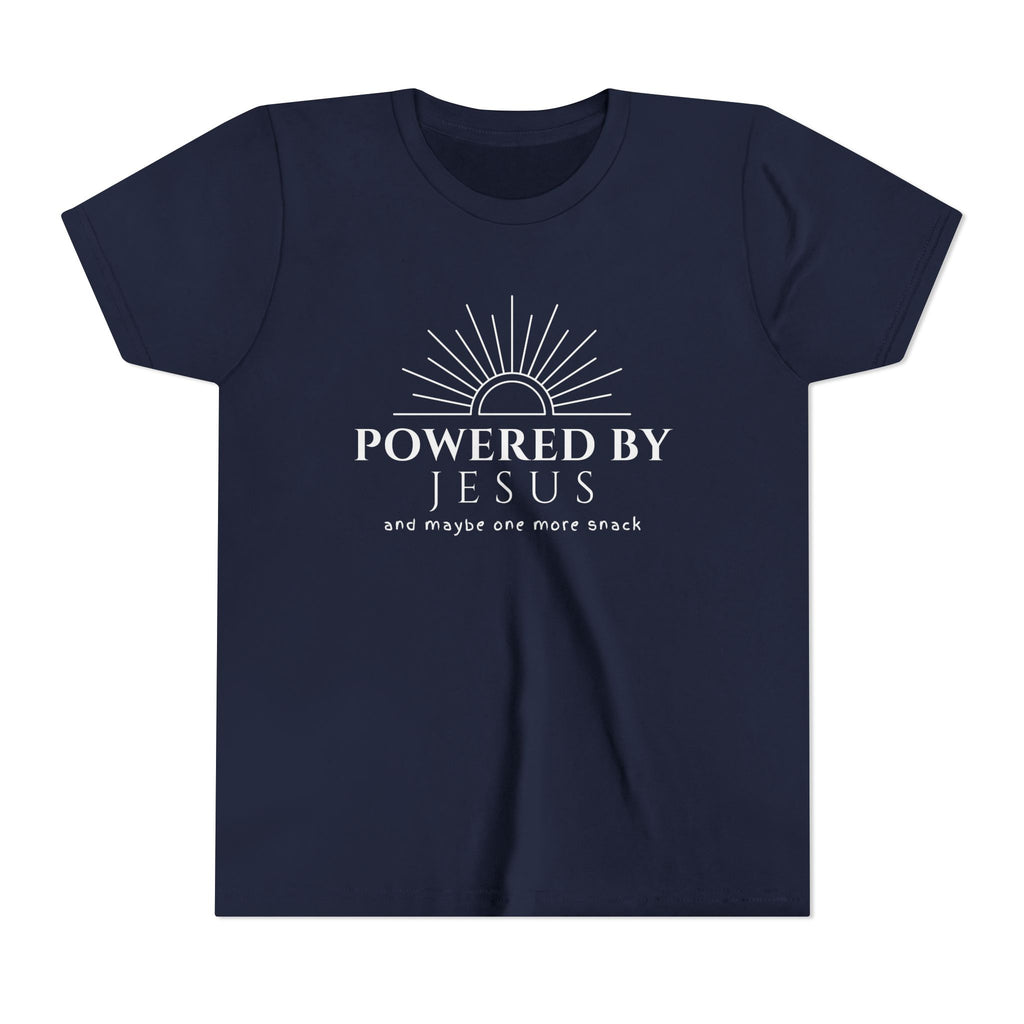 Youth Tee — Powered By Jesus Shirt