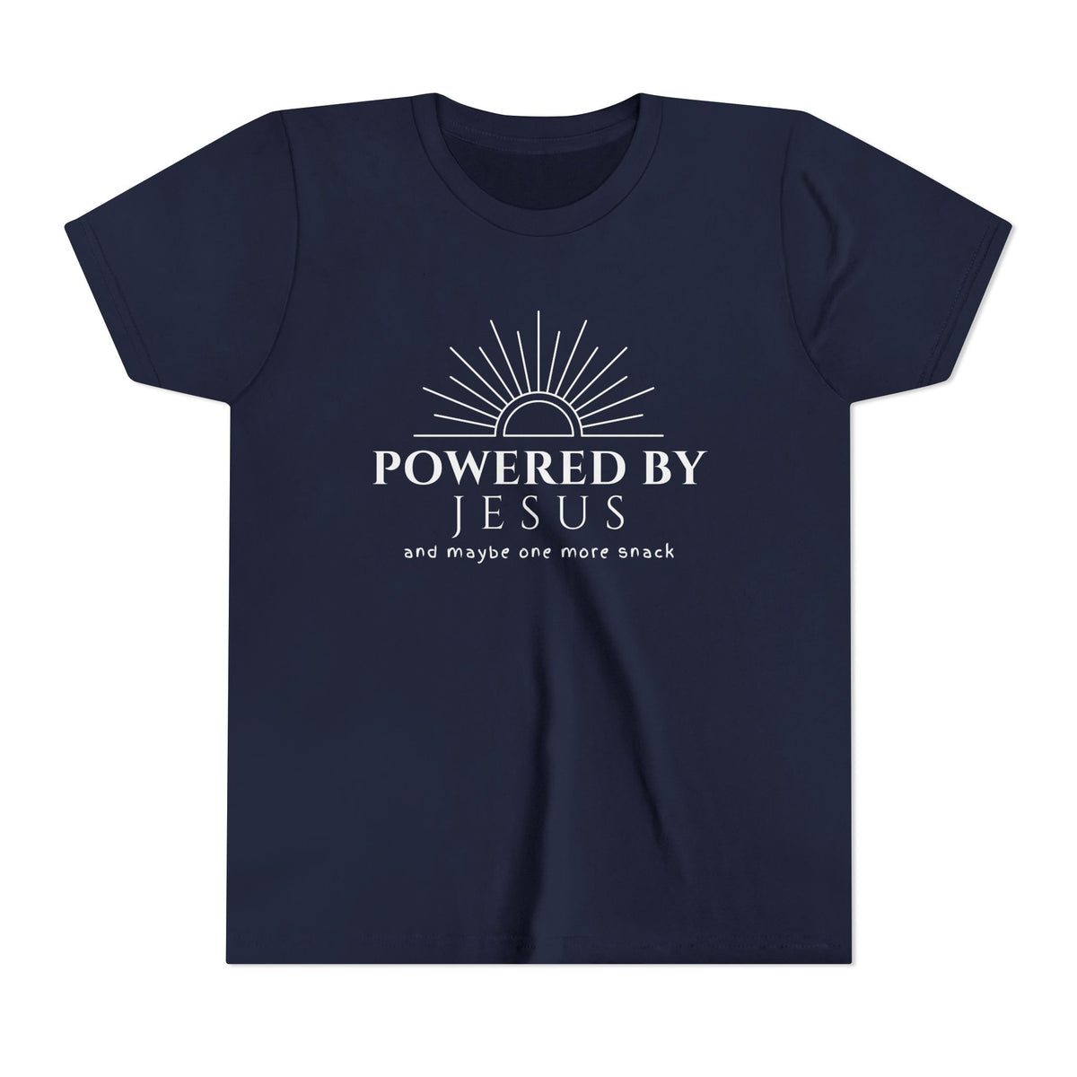 Youth Tee — Powered By Jesus Shirt