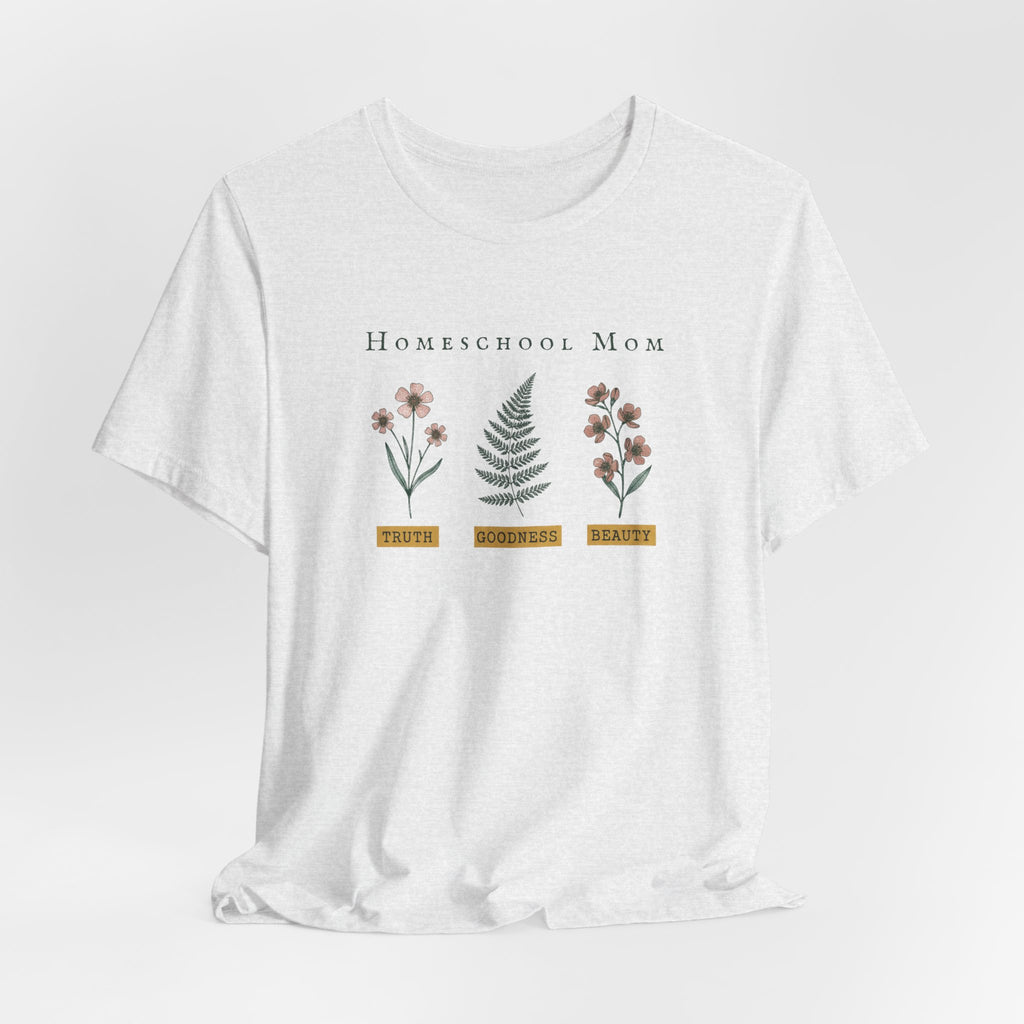 Homeschool Mom Floral T-Shirt