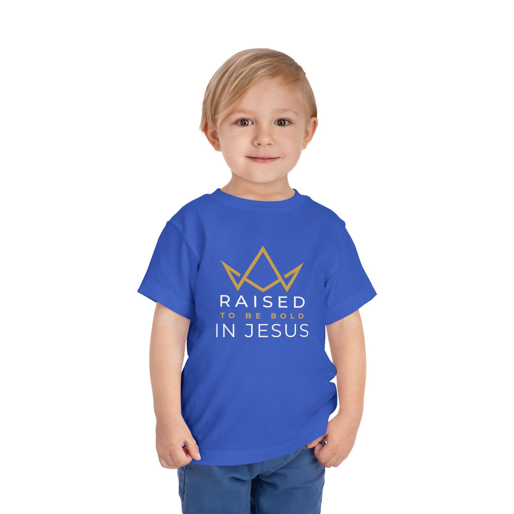 Toddler Tee — Raised to Be Bold in Jesus Shirt