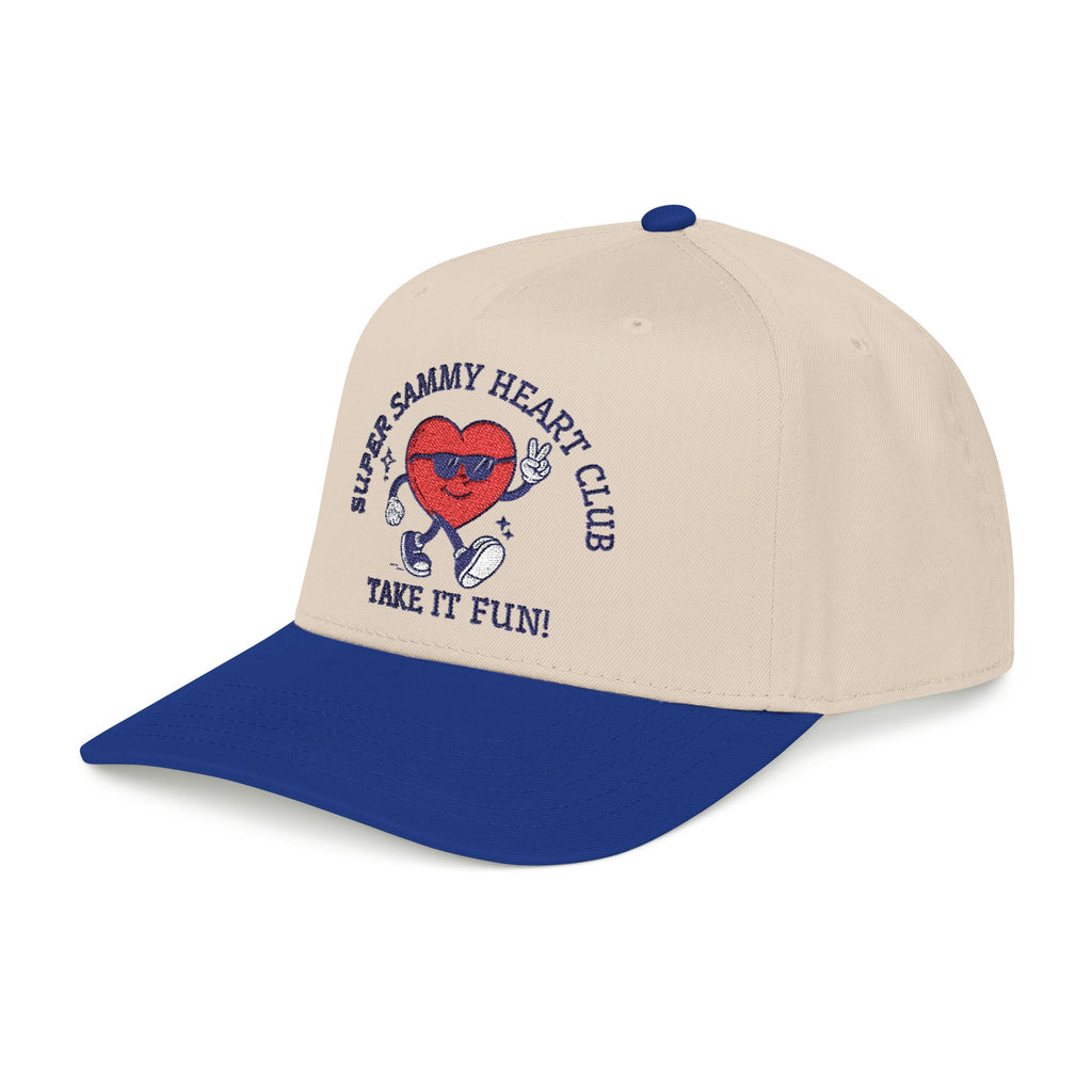 Super Sammy Heart Club - "Take it Fun!" Embroidered Baseball Cap