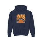 Youth Hoodie - "Let Your Light Shine" Retro Sun Graphic