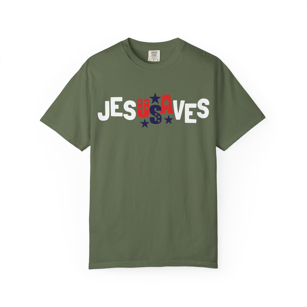 Jesus Saves USA Comfort Colors T-shirt