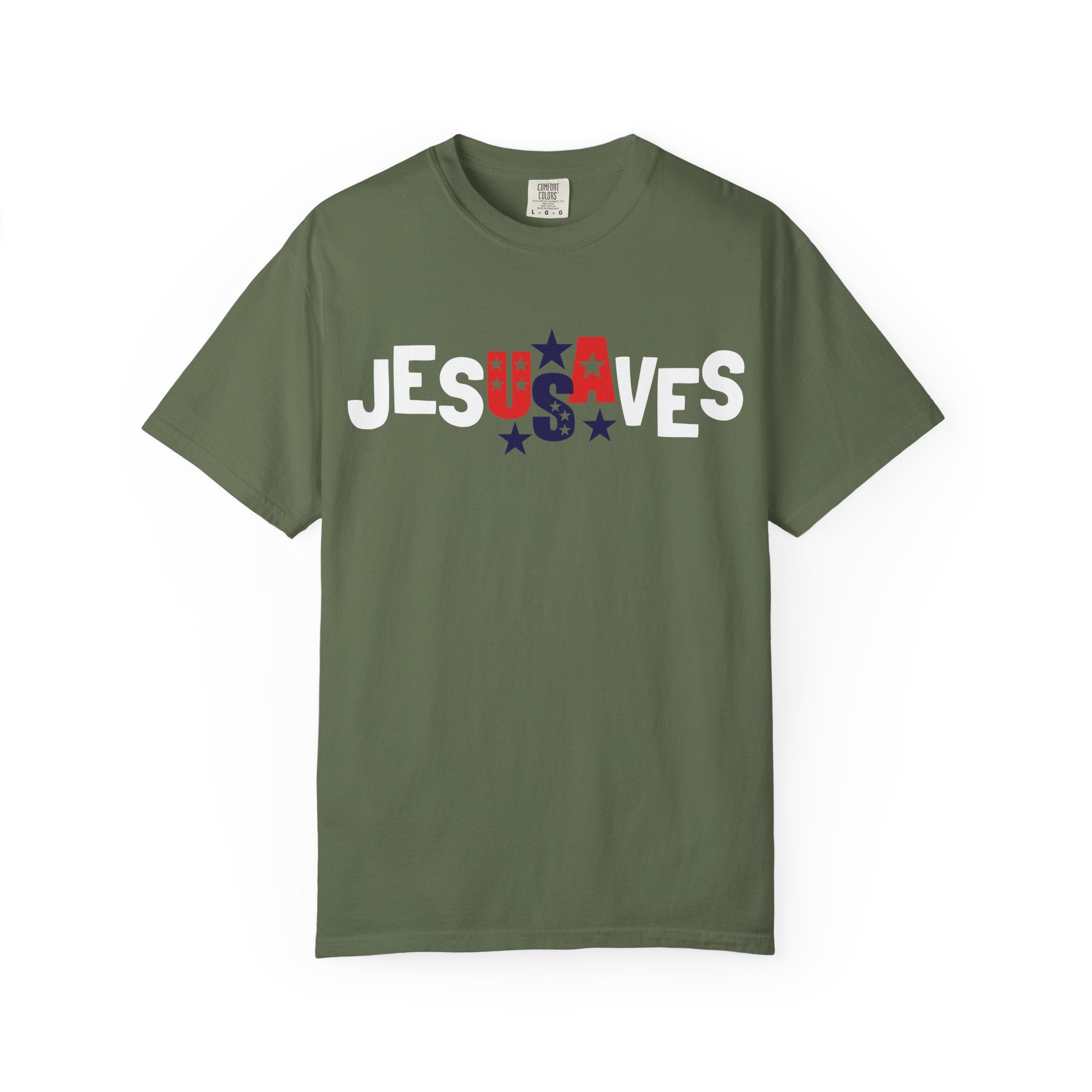 Jesus Saves USA Comfort Colors T-shirt