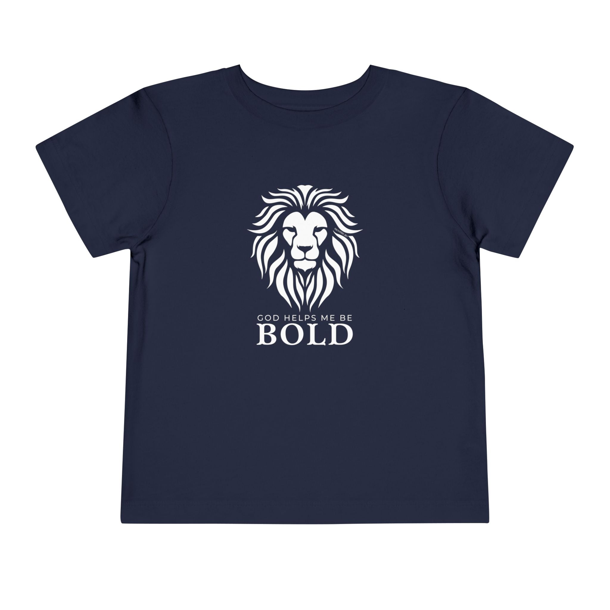 Toddler Tee — God Helps Me Be Bold Shirt