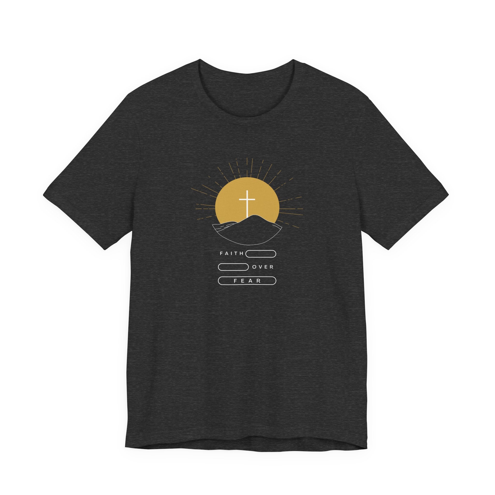 Faith Over Fear Mountain Sunrise Tshirt