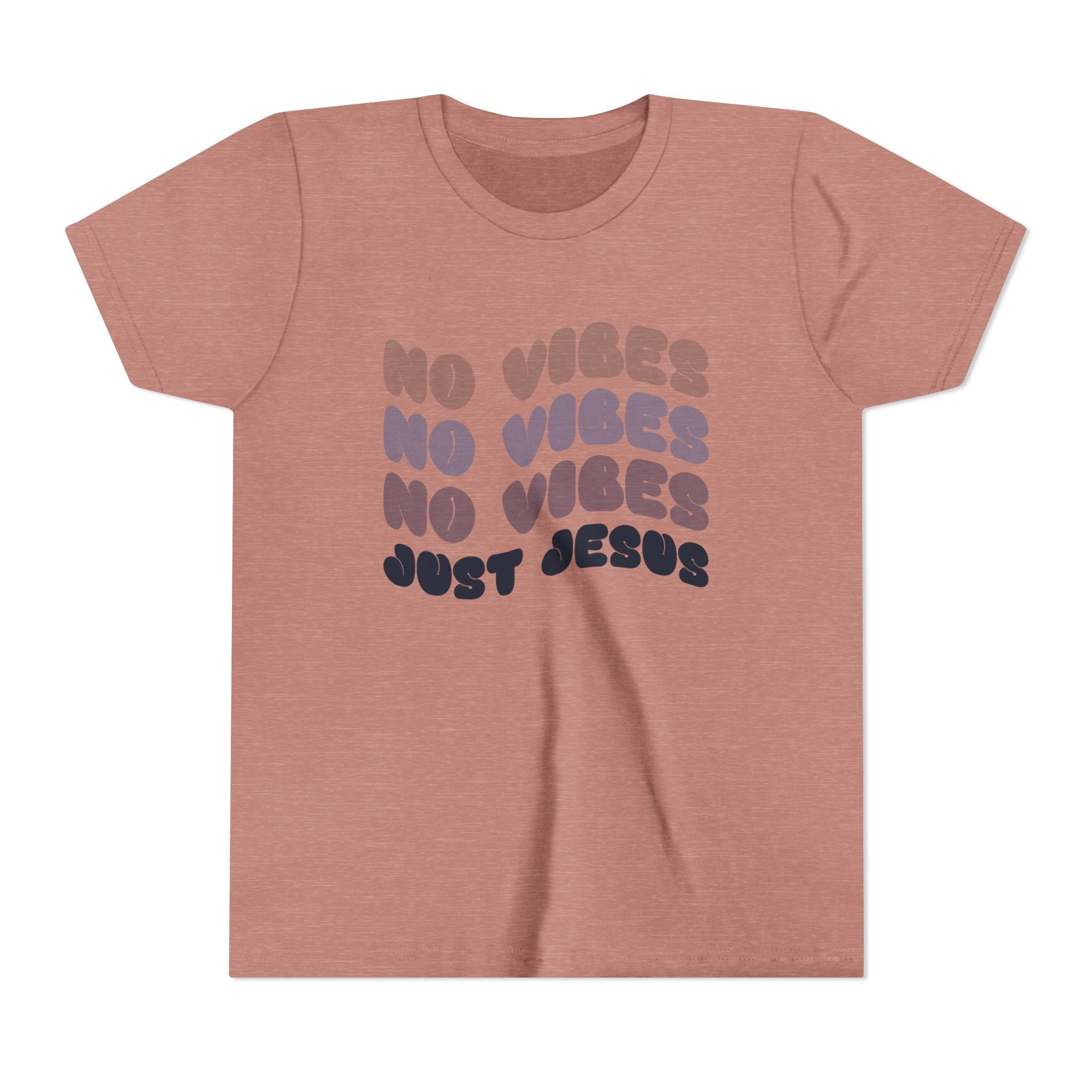 Youth Tee — No Vibes, Just Jesus Shirt