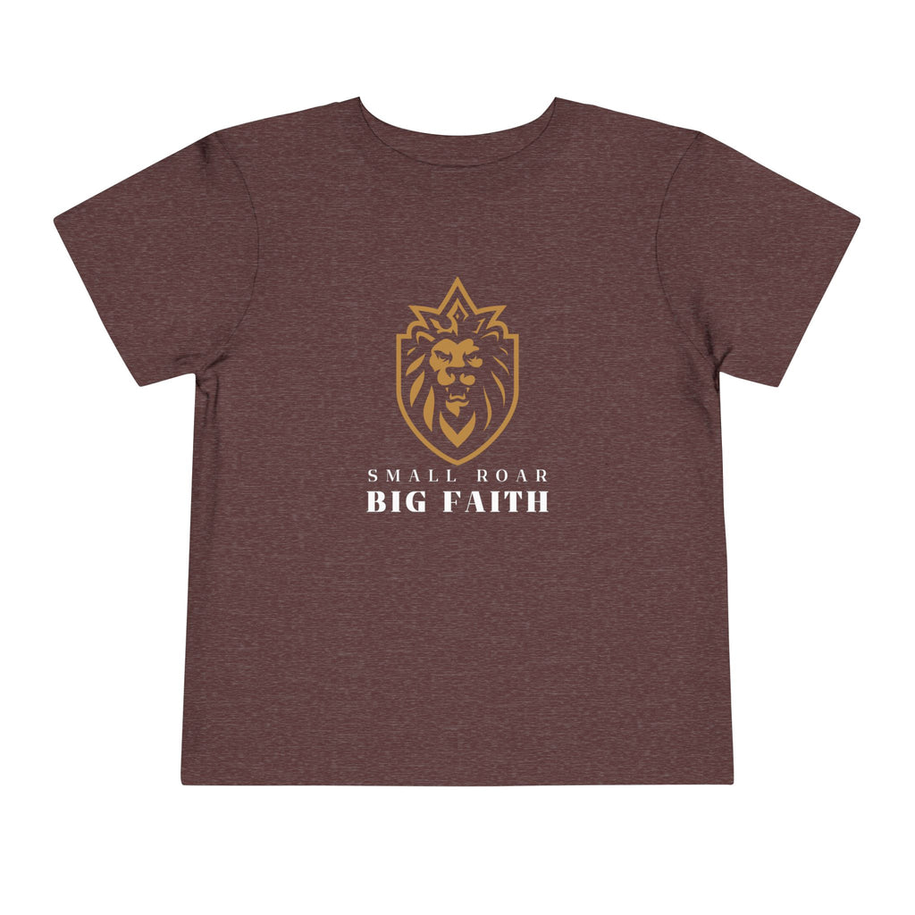Toddler Tee — 'Small Roar Big Faith' Lion Shirt