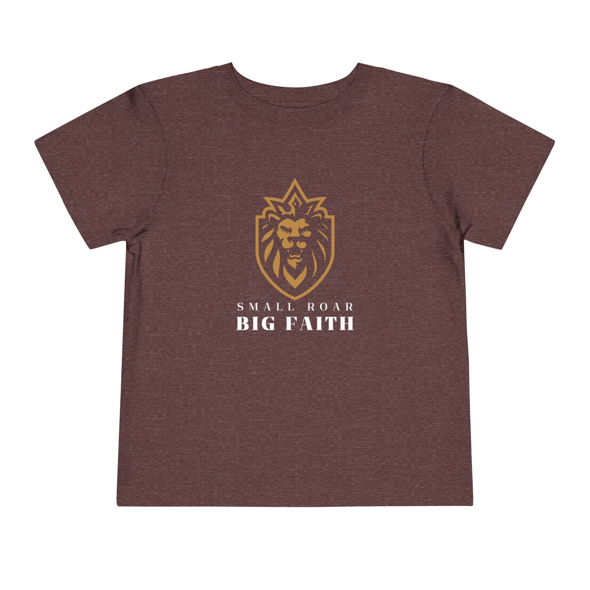 Toddler Tee — 'Small Roar Big Faith' Lion Shirt