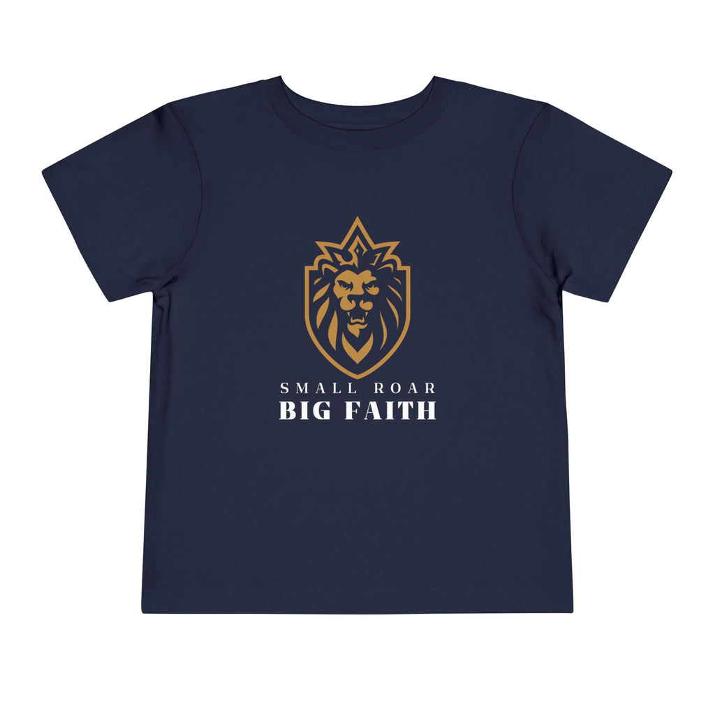 Toddler Tee — 'Small Roar Big Faith' Lion Shirt