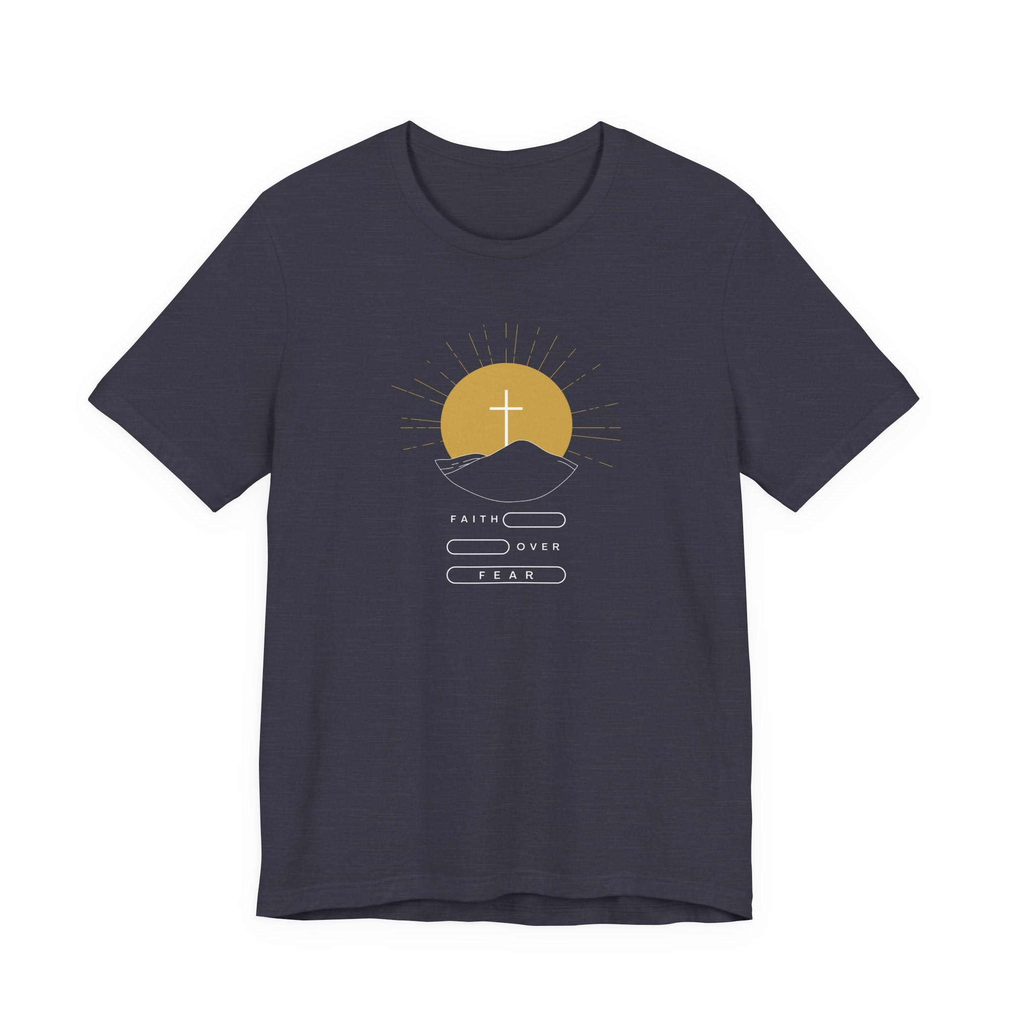 Faith Over Fear Mountain Sunrise Tshirt
