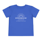 Toddler Tee — Powered by Jesus (and maybe one more snack) Shirt