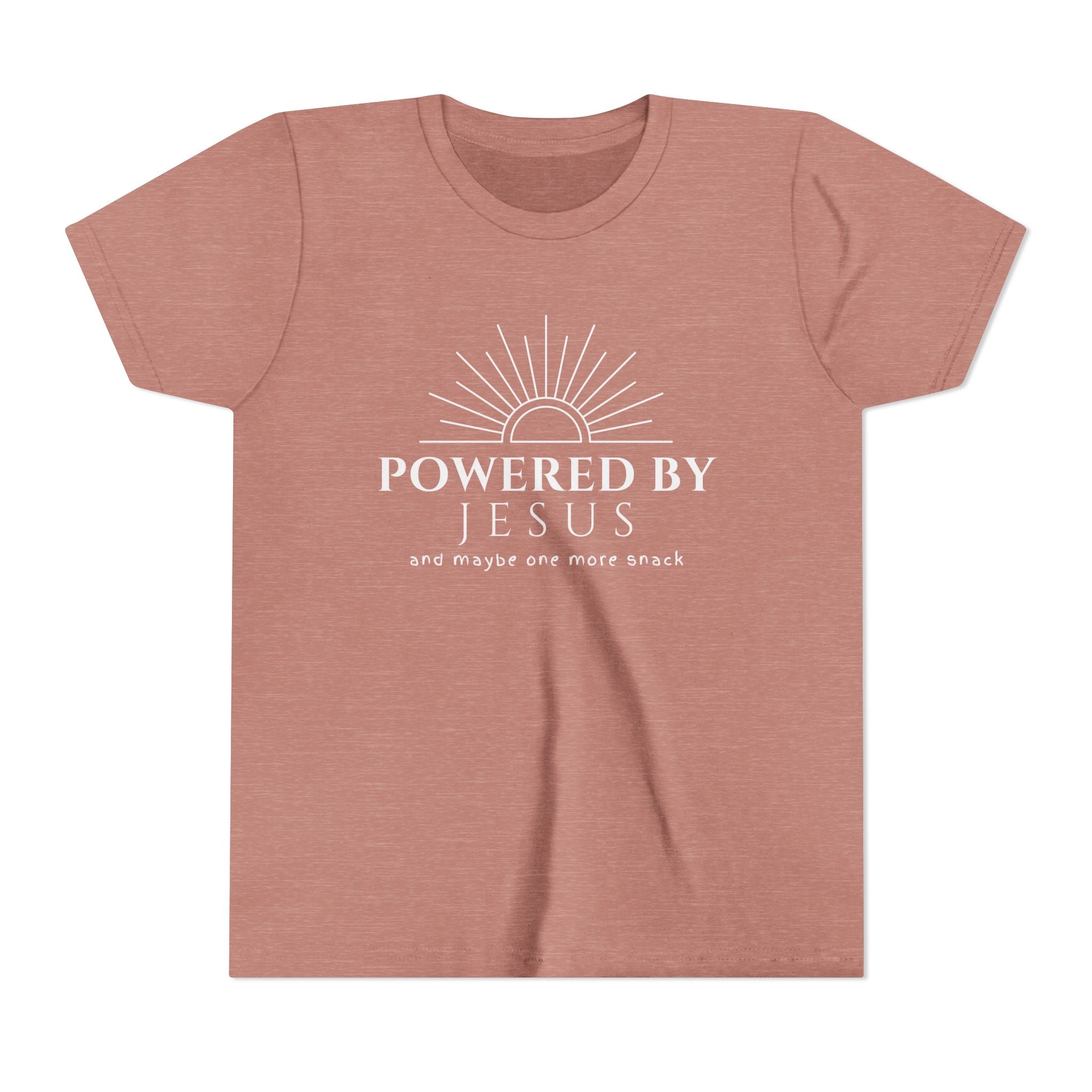 Youth Tee — Powered By Jesus Shirt
