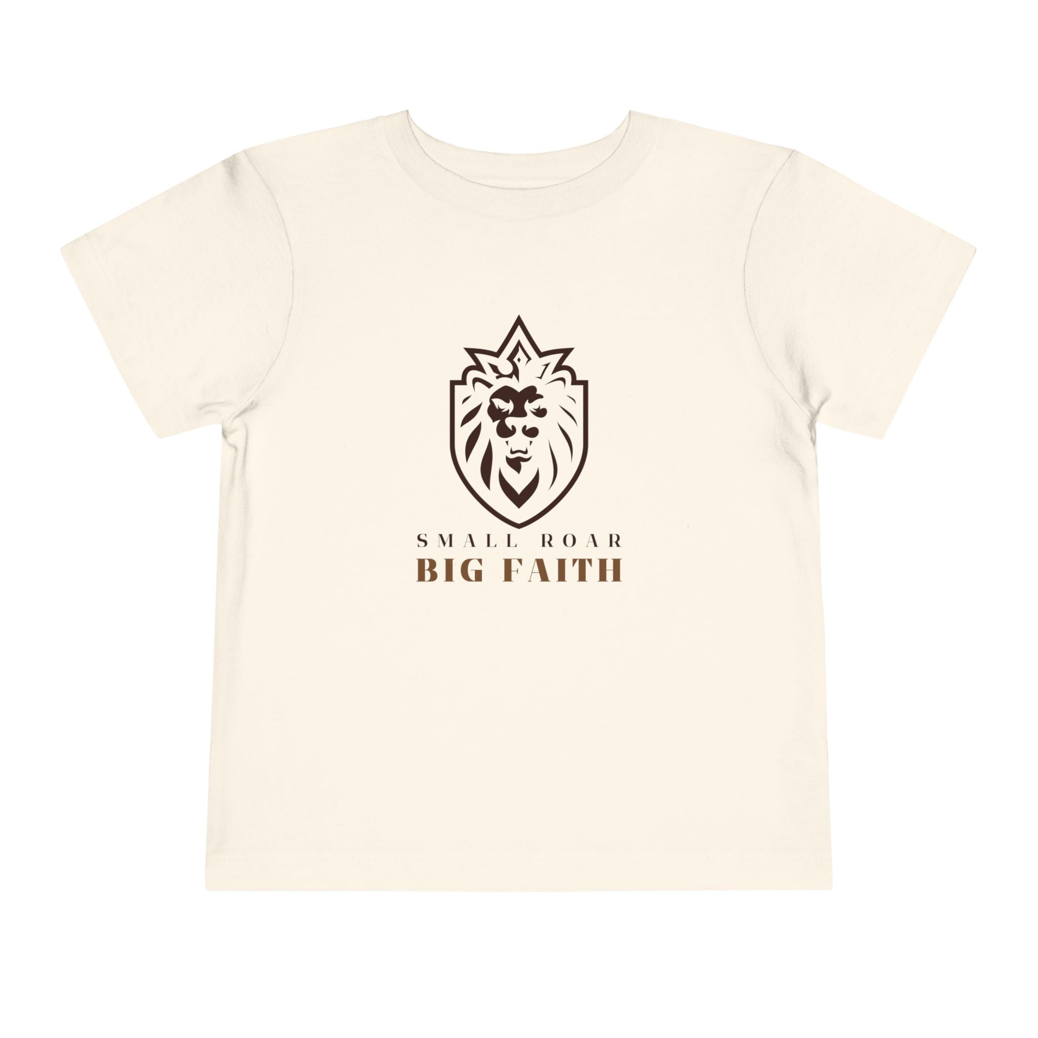 Toddler Tee — 'Small Roar Big Faith' Lion Shirt