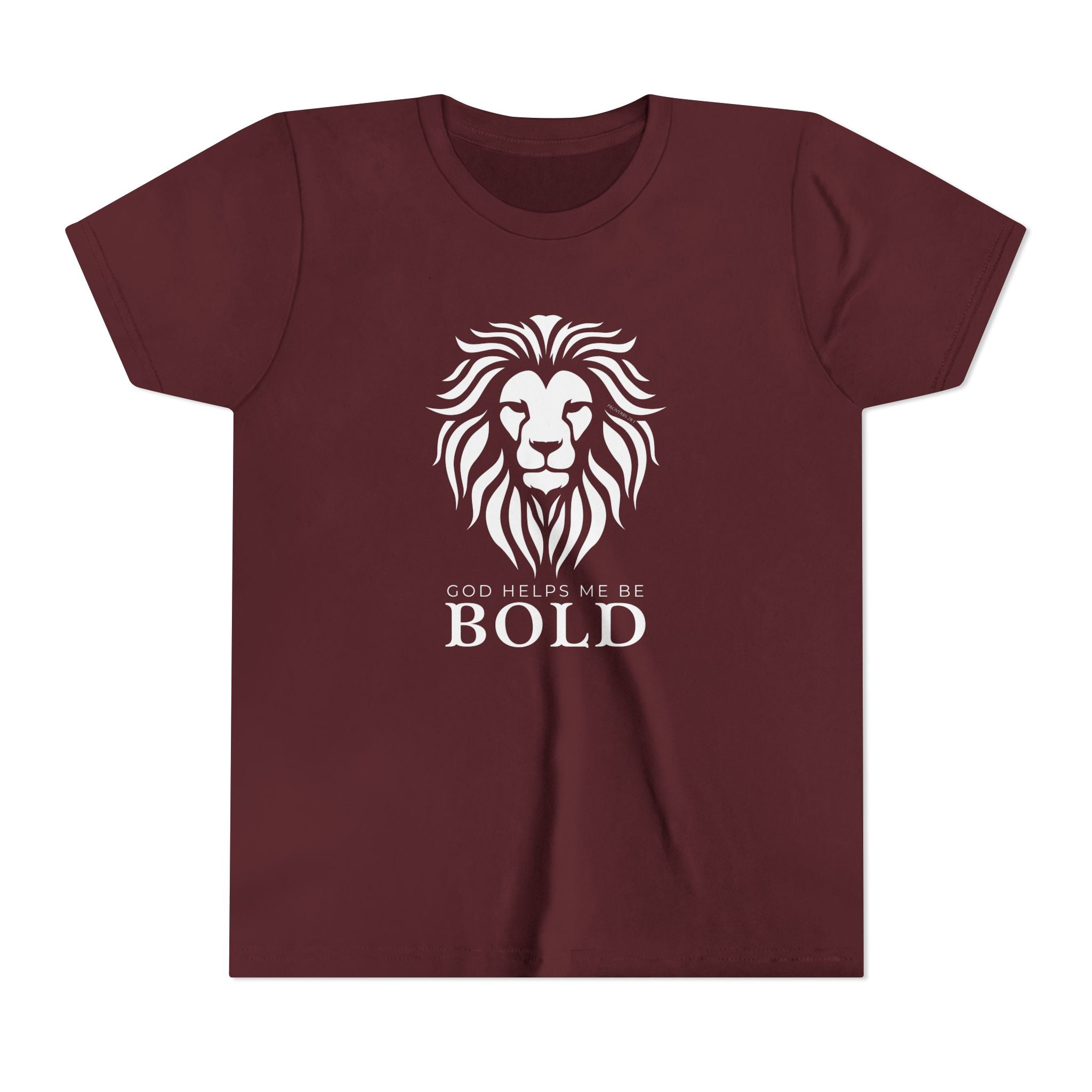Youth Tee — God Helps Me Be Bold Shirt