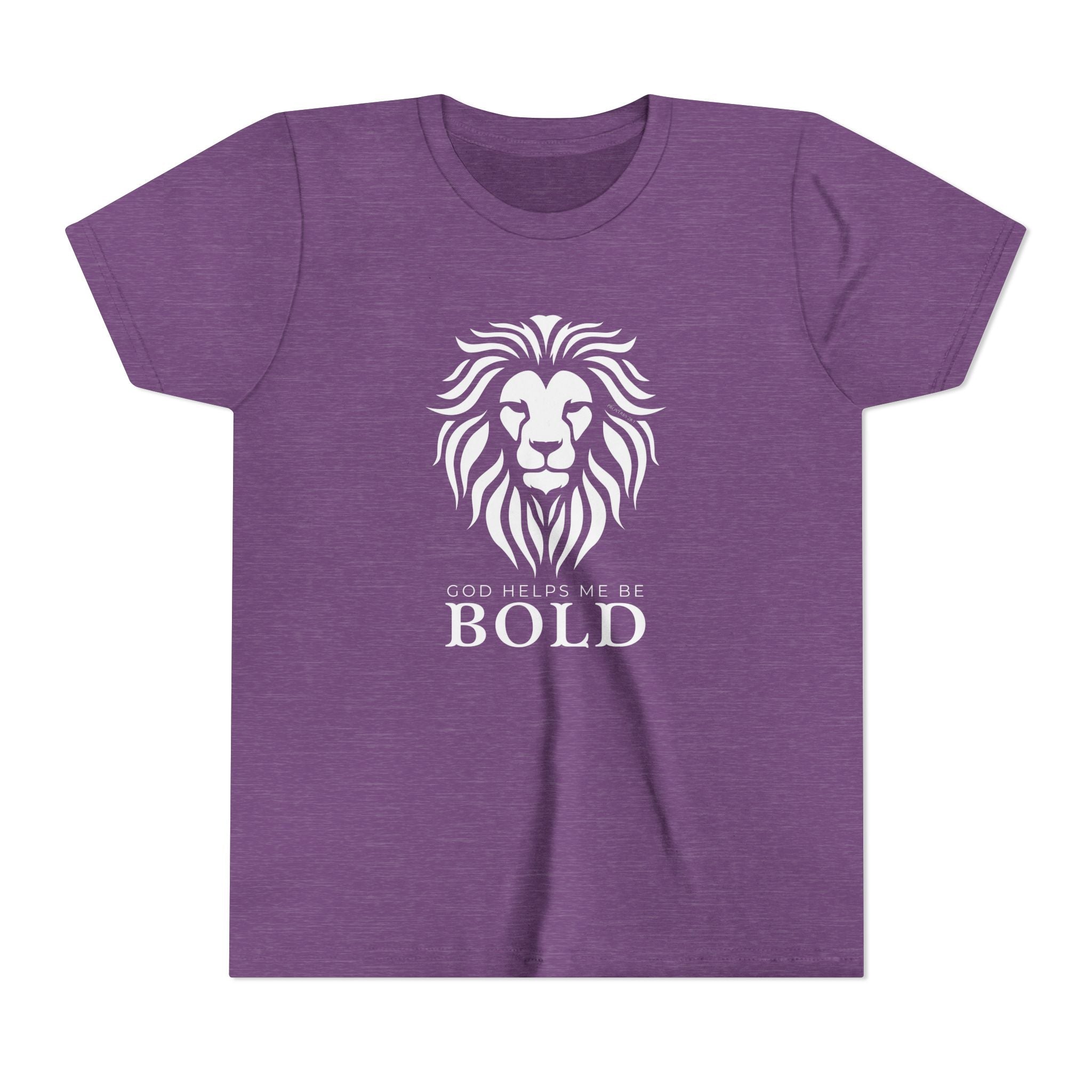 Youth Tee — God Helps Me Be Bold Shirt