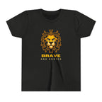 Youth Tee — Brave & Rooted Geometric Lion Shirt