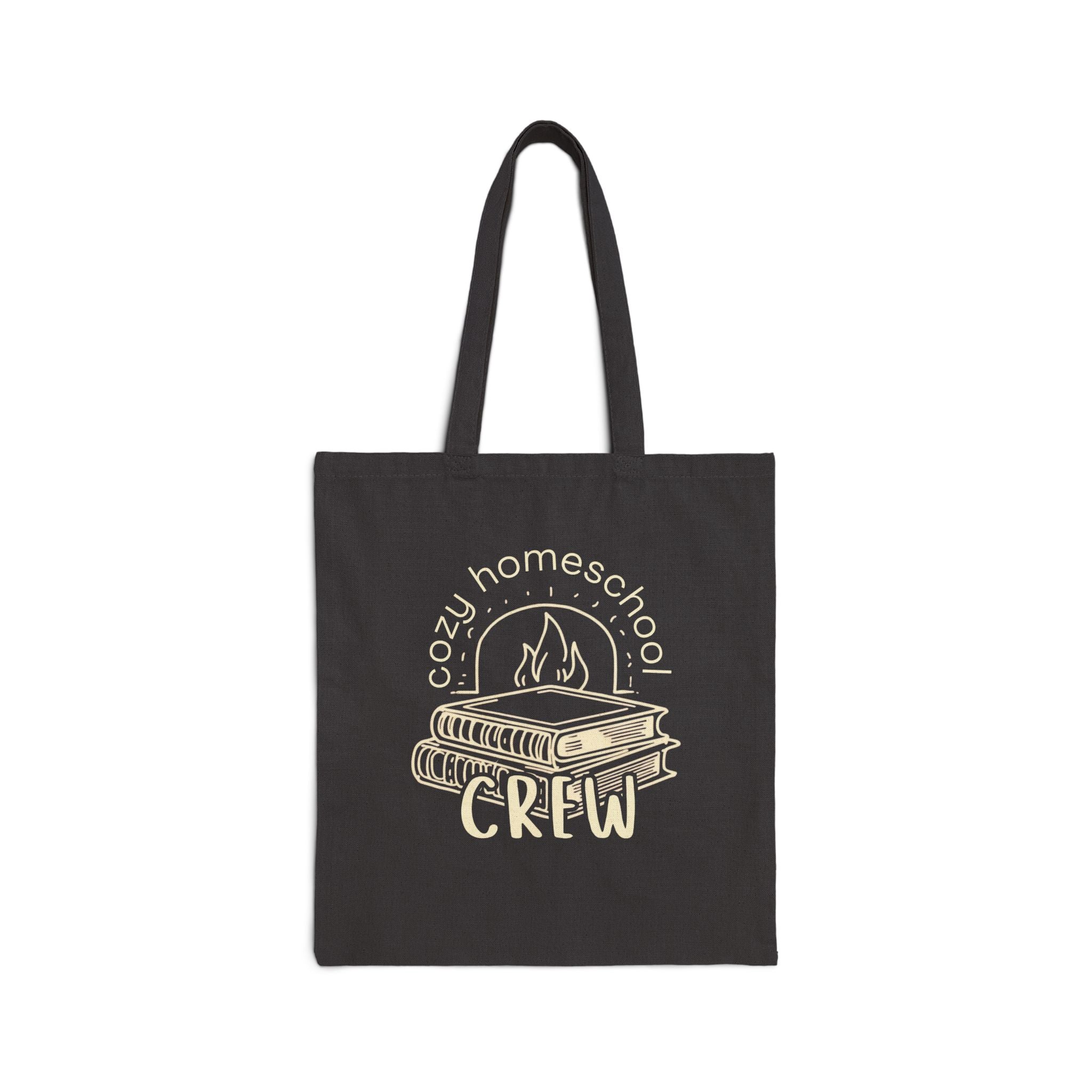 Cozy Homeschool Crew Cotton Canvas Tote Bag