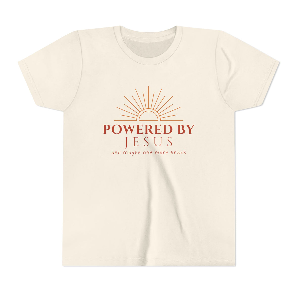 Youth Tee — Powered By Jesus Shirt