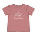 Toddler Tee — Powered by Jesus (and maybe one more snack) Shirt