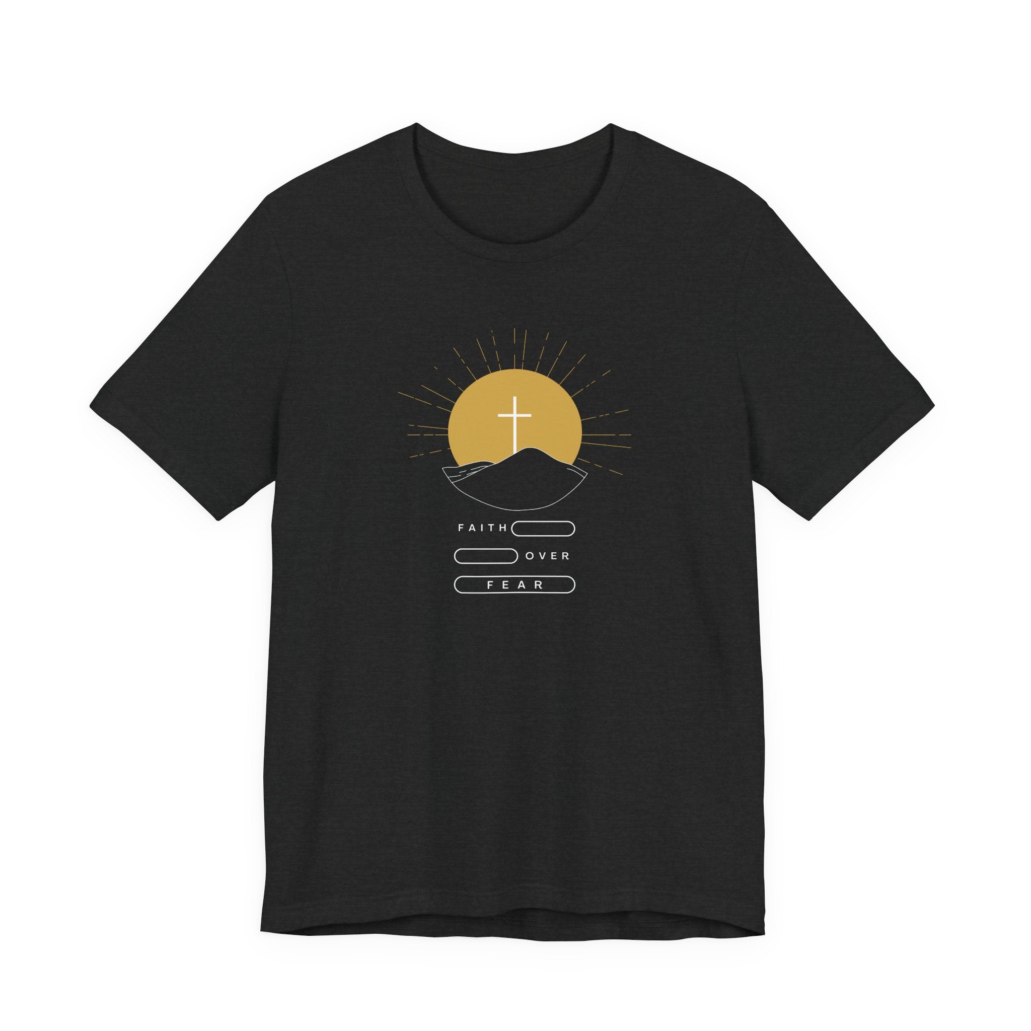 Faith Over Fear Mountain Sunrise Tshirt