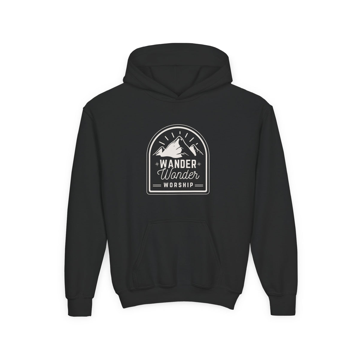 Youth Hoodie - Wander Wonder Worship