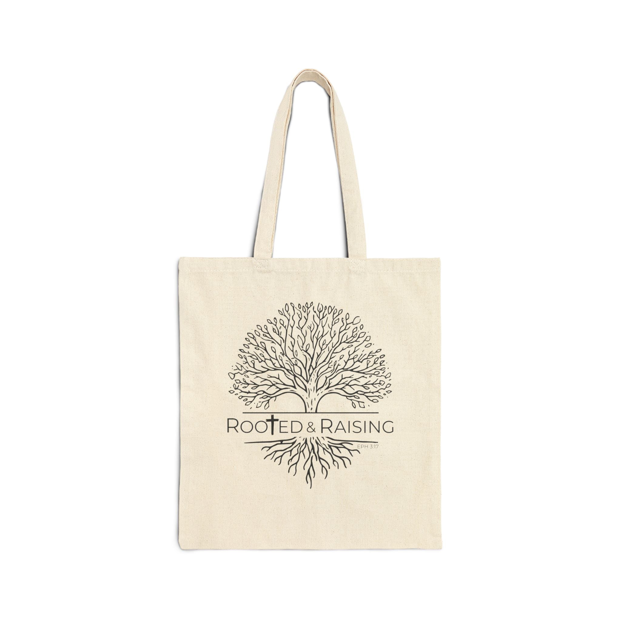 Rooted & Raising Cotton Canvas Tote Bag
