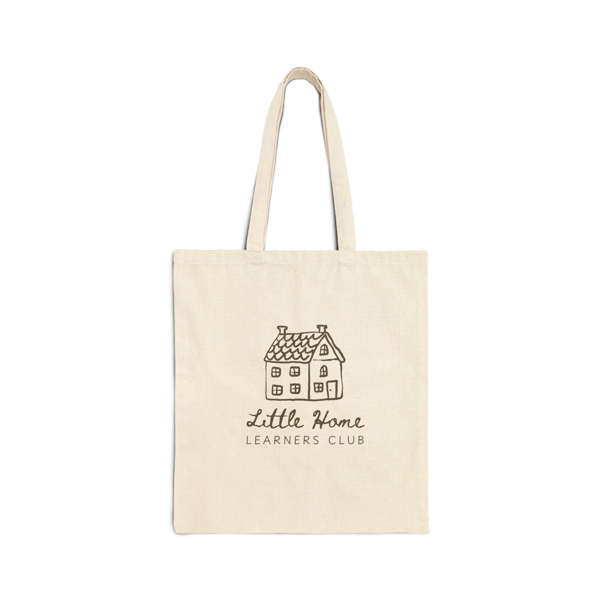 Little Home Learners Cottage Cotton Canvas Tote Bag