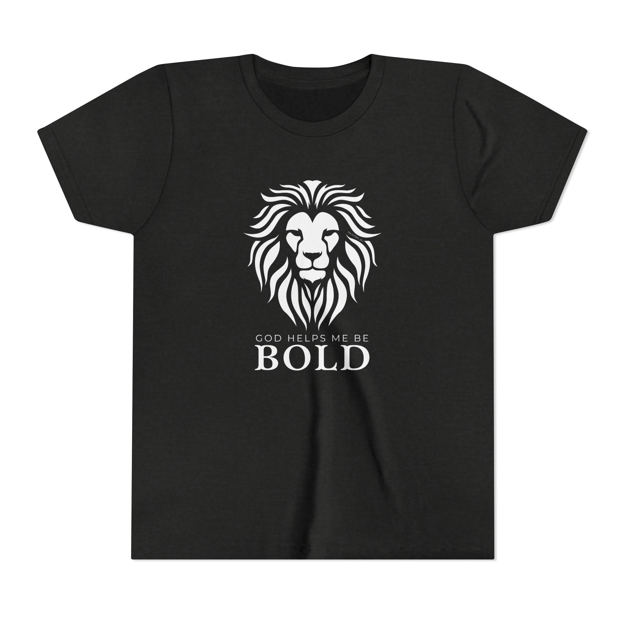 Youth Tee — God Helps Me Be Bold Shirt
