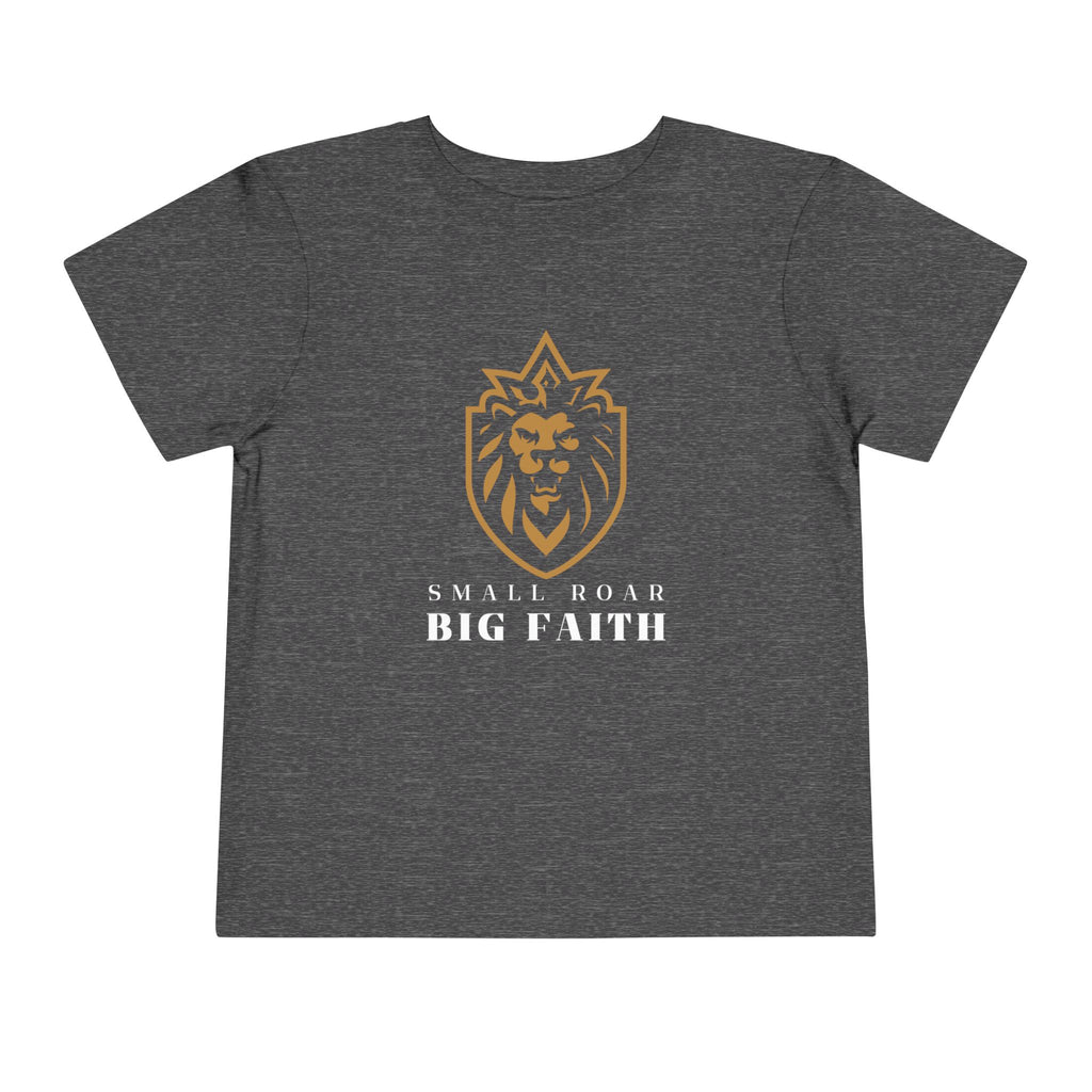 Toddler Tee — 'Small Roar Big Faith' Lion Shirt