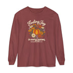 Finding Joy in Every Season Comfort Colors Long Sleeve Tee