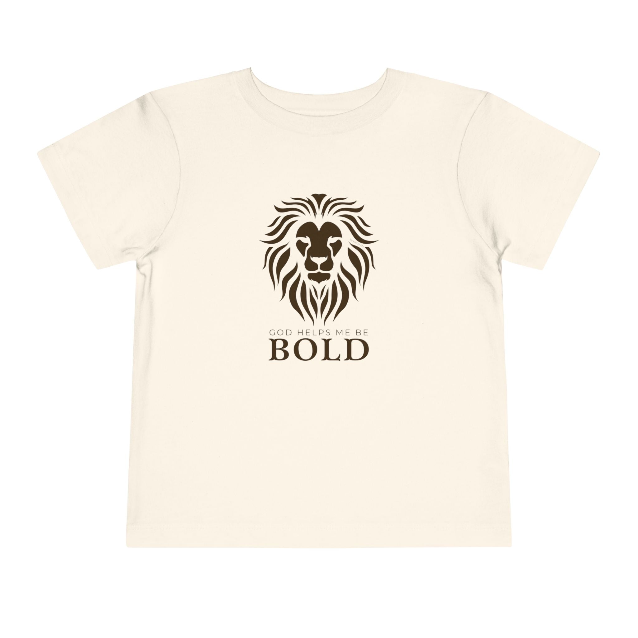 Toddler Tee — God Helps Me Be Bold Shirt