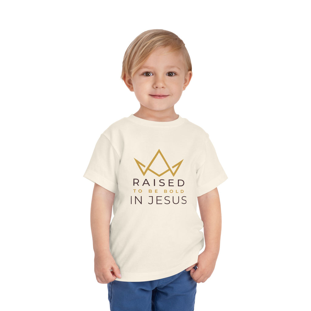 Toddler Tee — Raised to Be Bold in Jesus Shirt