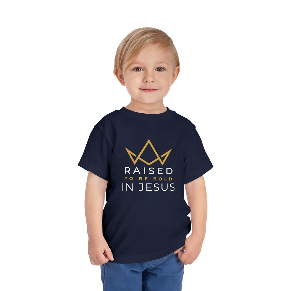 Toddler Tee — Raised to Be Bold in Jesus Shirt