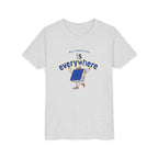 Youth Tee — “My Classroom is Everywhere” Blue Shirt
