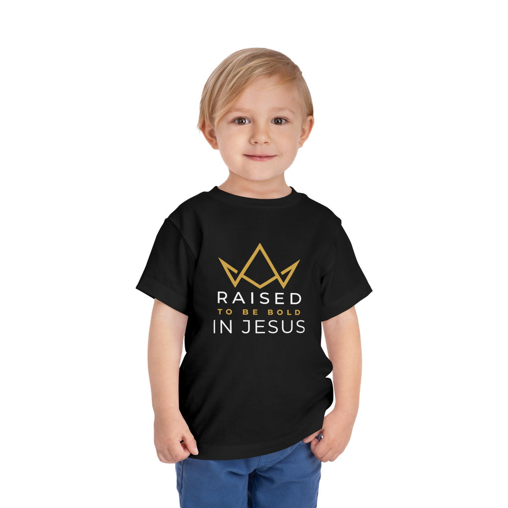 Toddler Tee — Raised to Be Bold in Jesus Shirt