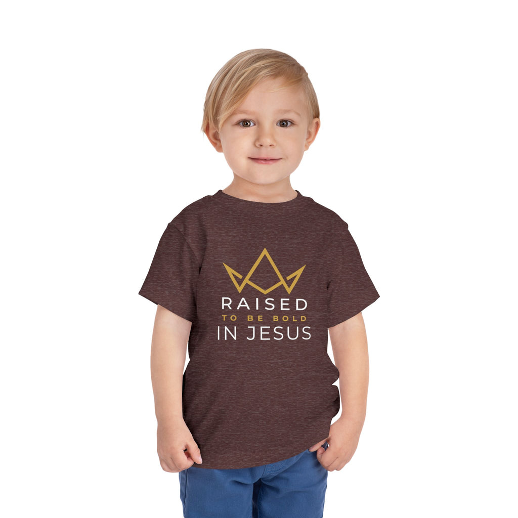 Toddler Tee — Raised to Be Bold in Jesus Shirt