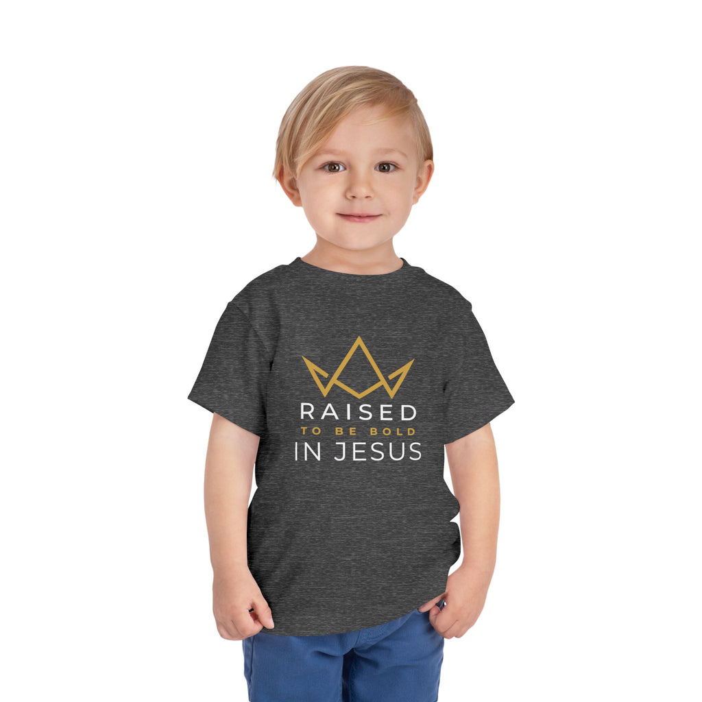Toddler Tee — Raised to Be Bold in Jesus Shirt