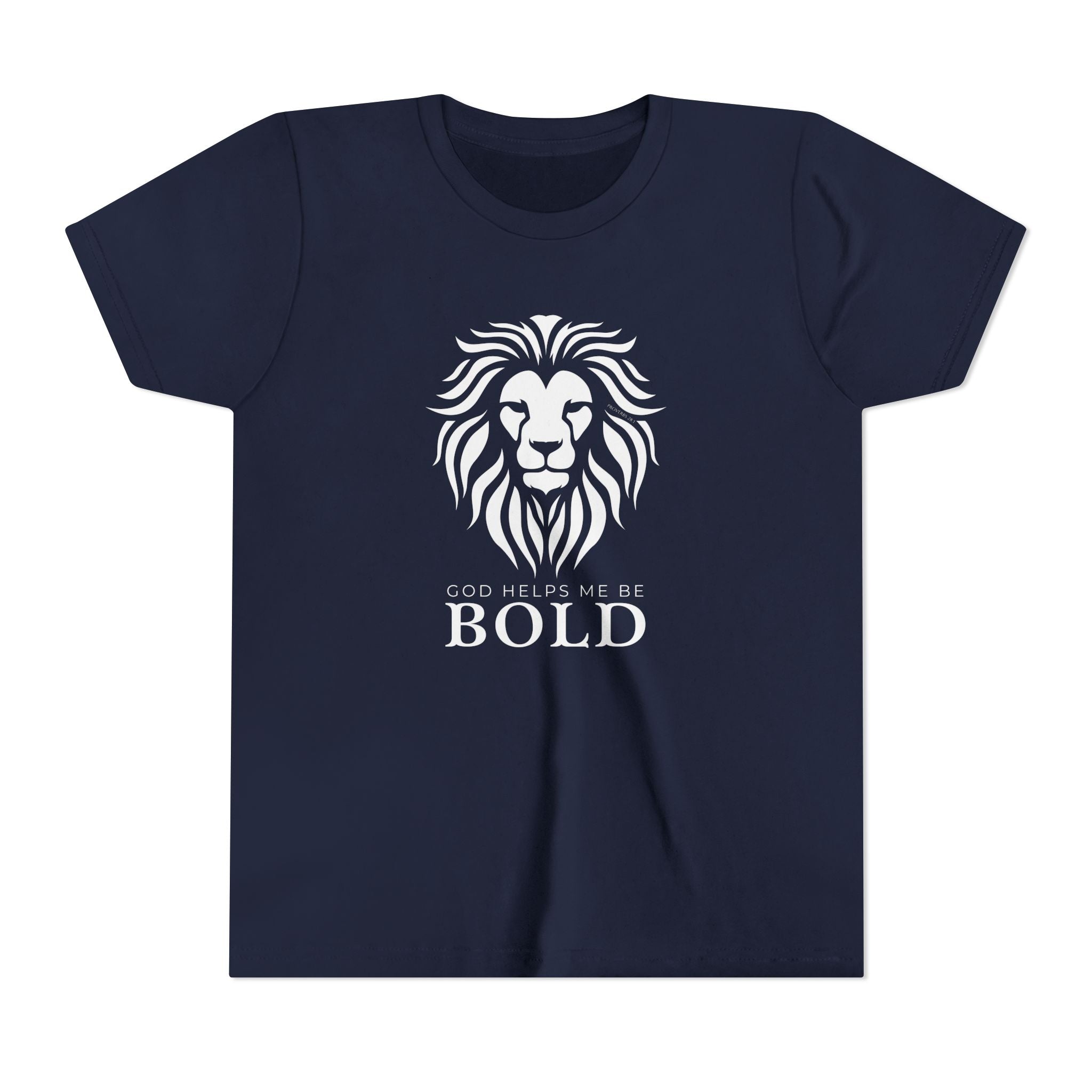 Youth Tee — God Helps Me Be Bold Shirt