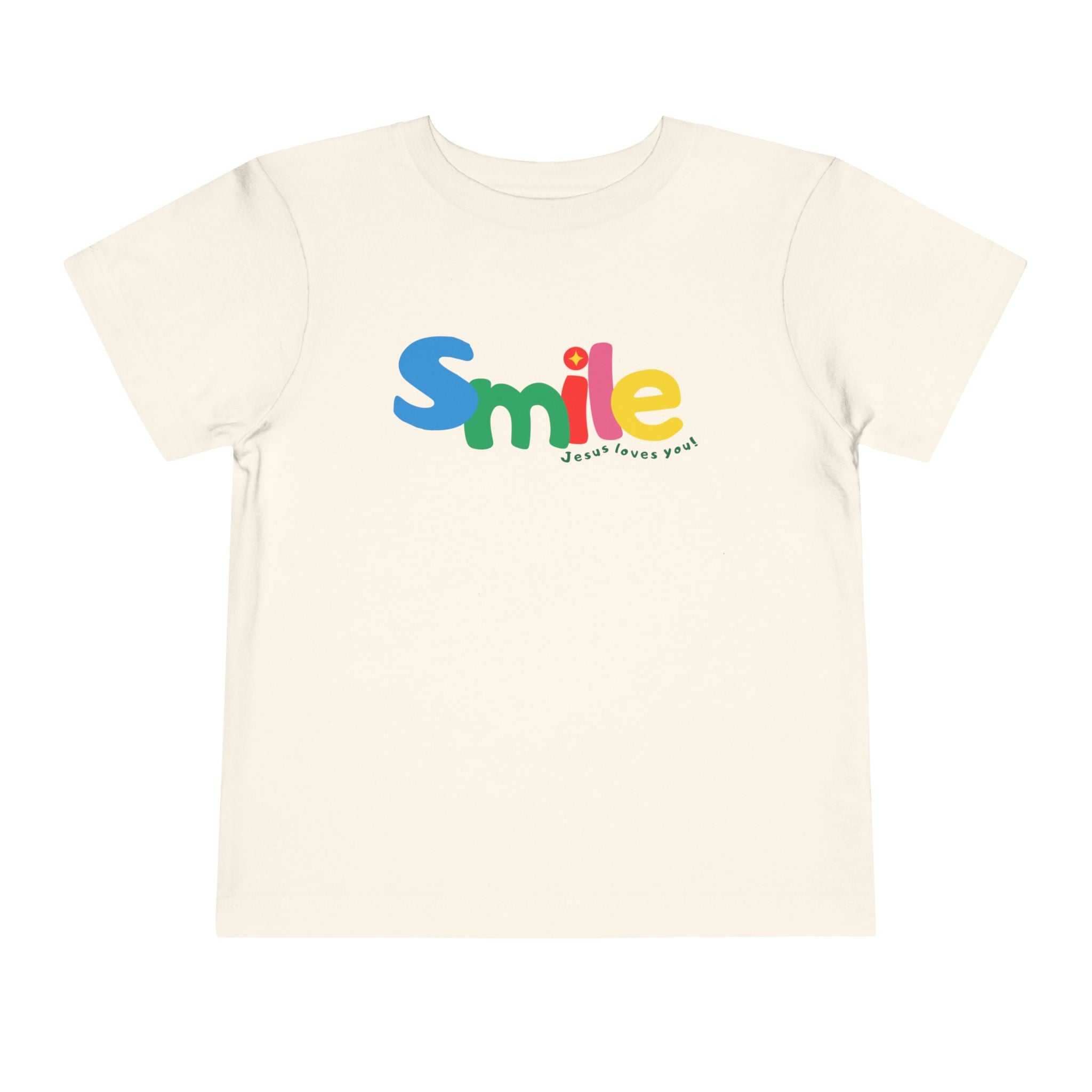 Toddler Tee — Smile, Jesus Loves You Shirt