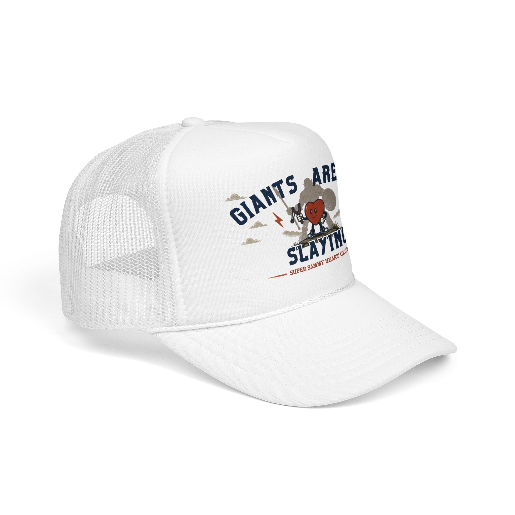 Super Sammy Heart Club - Giants are for Slaying Trucker Hat