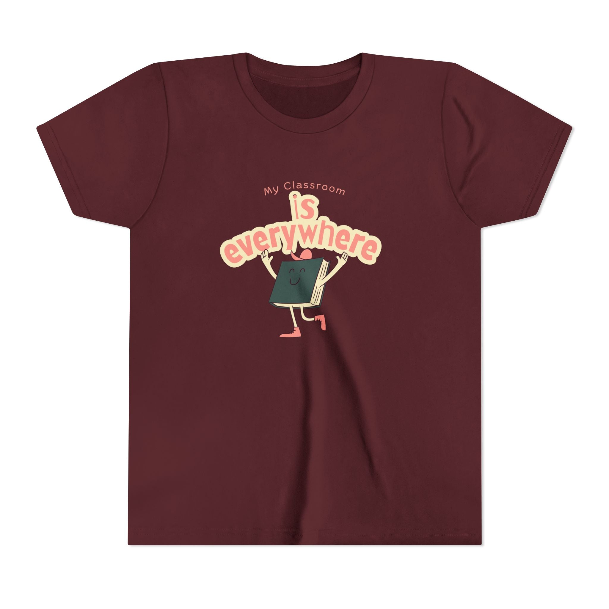 Youth Tee — “My Classroom is Everywhere” Pink Shirt