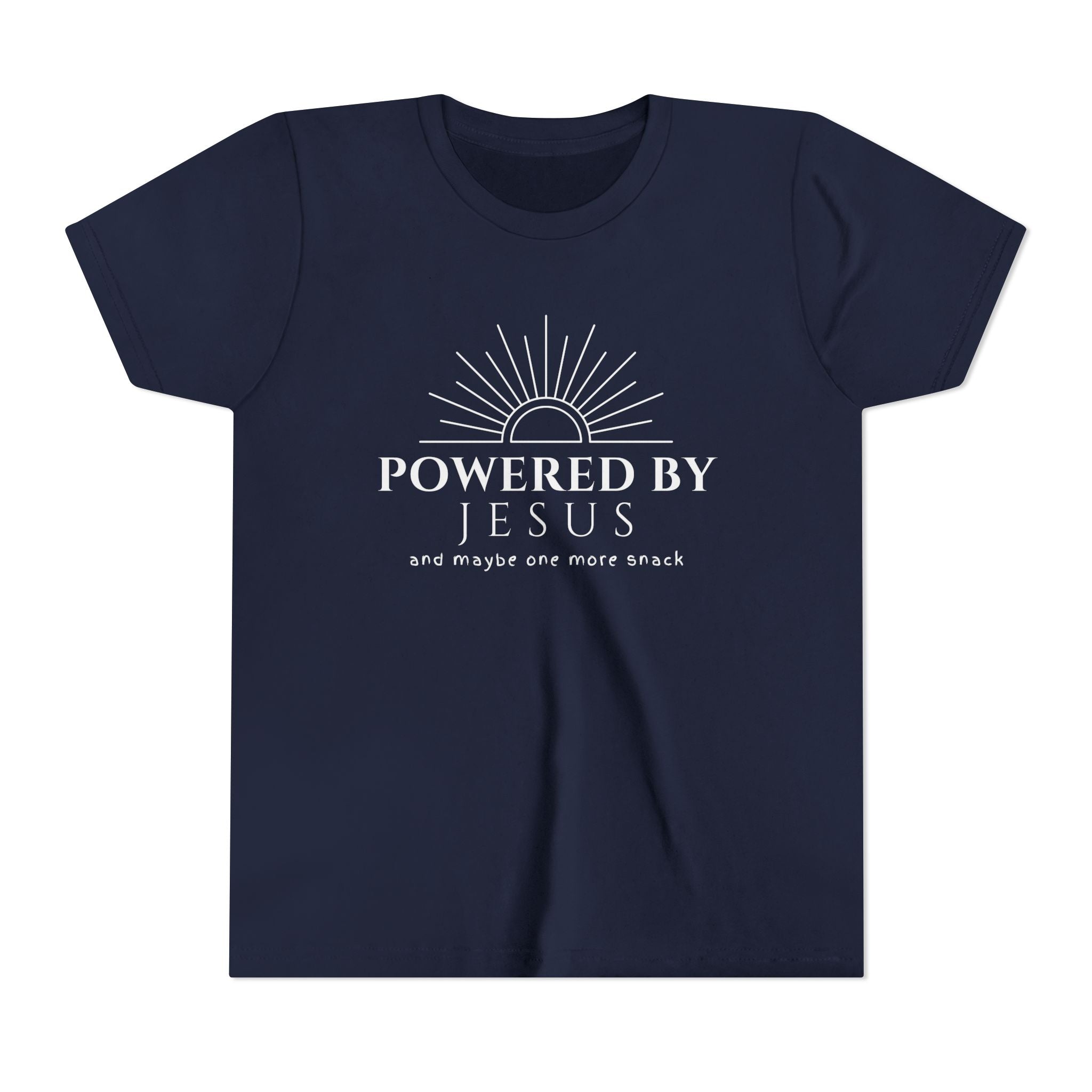 Youth Tee — Powered By Jesus Shirt