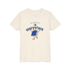 Youth Tee — “My Classroom is Everywhere” Blue Shirt