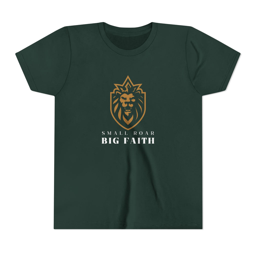 Youth Tee — Small Roar Big Faith Shirt