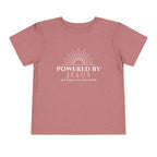 Toddler Tee — Powered by Jesus (and maybe one more snack) Shirt