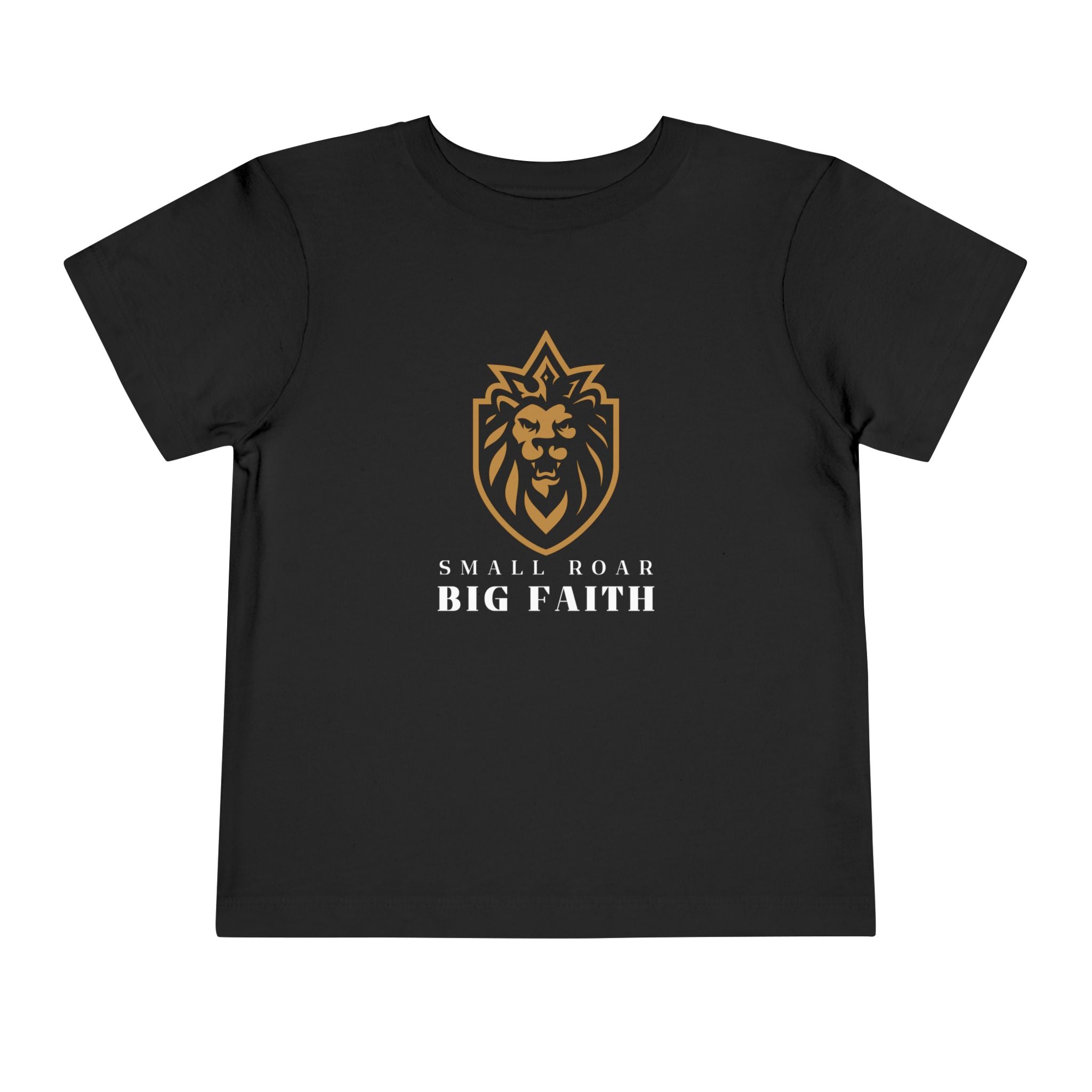 Toddler Tee — 'Small Roar Big Faith' Lion Shirt
